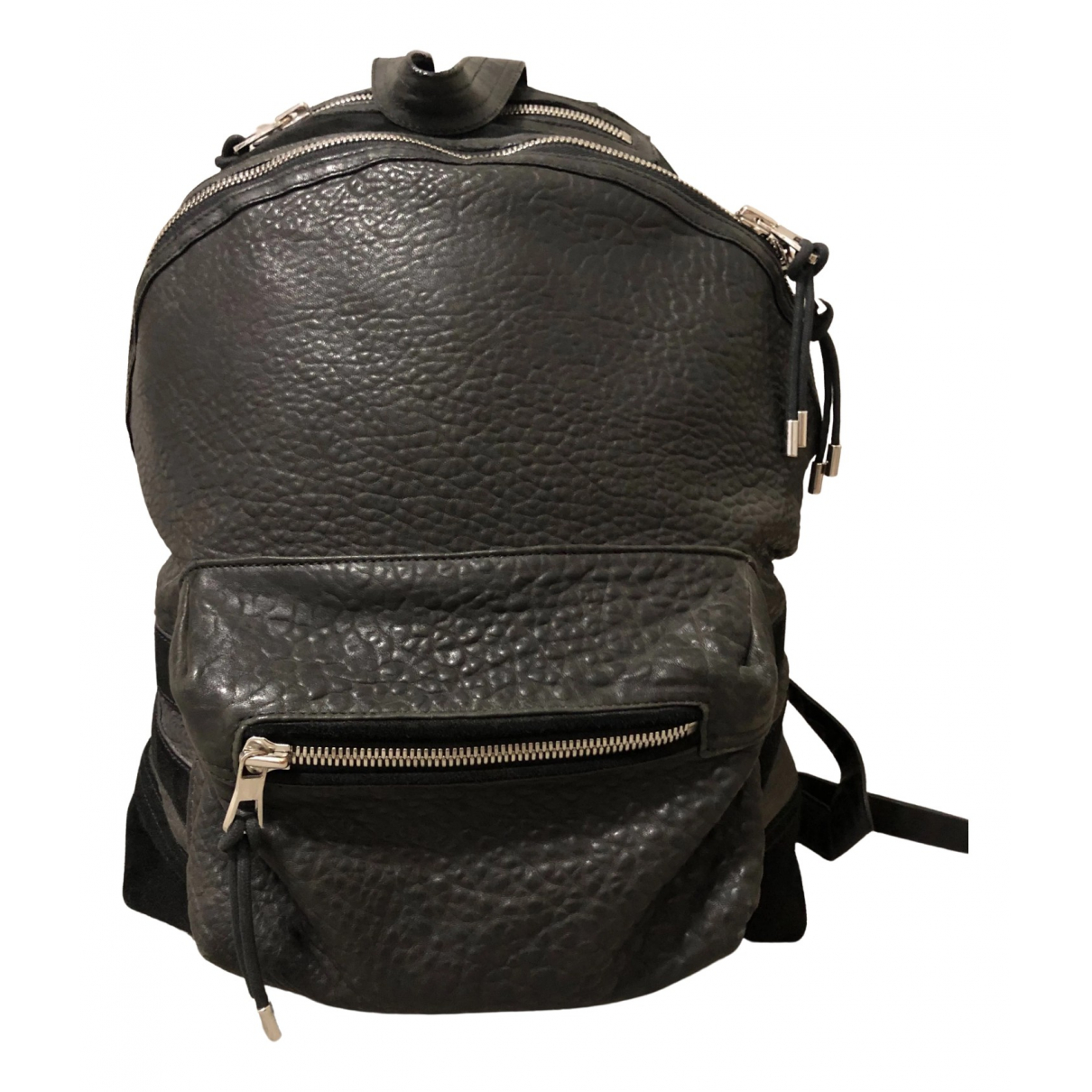 Leather backpack Balmain For H\u0026M Black 